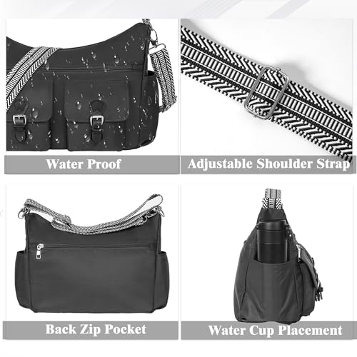 LASUK Women's Crossbody Bag: Multipurpose Travel Shoulder Bag with RFID Protection